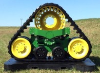 John Deere said it's designed the 9RX track system for minimal vibration and maximum operator comfort.