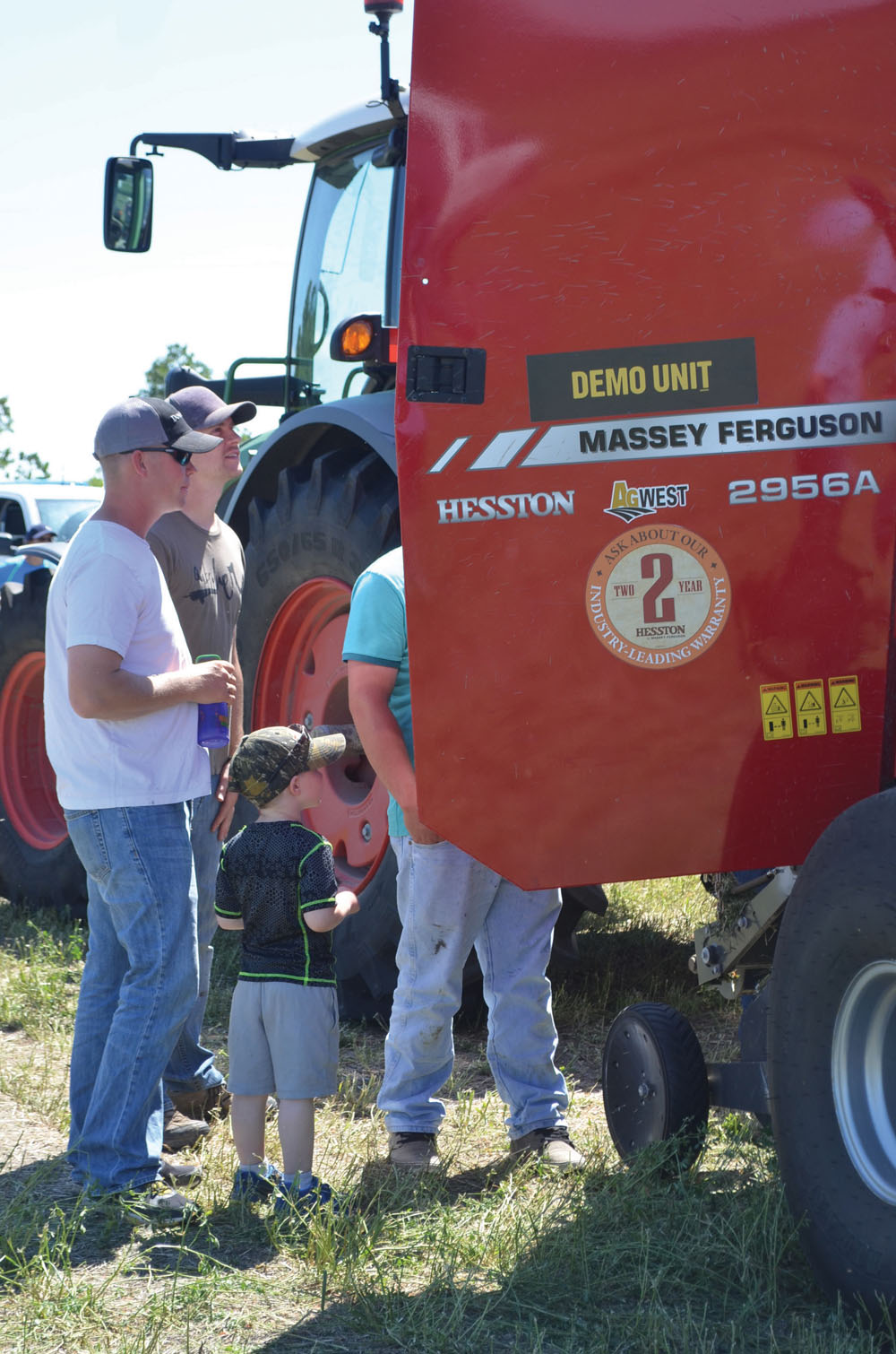 Attendees got a close look during the equipment demo.