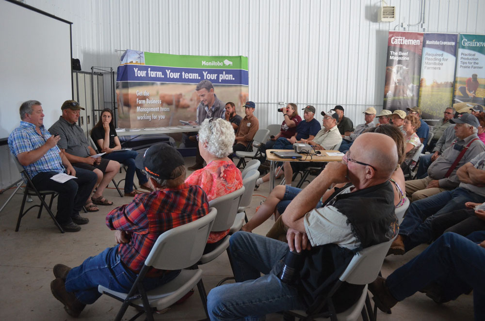 More than 100 producers attended the third annual Manitoba Hay Day held at the Manitoba Beef and Forage Initiative Inc., research and demonstration site.