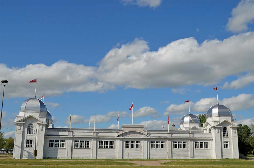 The Dominion Exhibition Building No. II was built in 1912 and housed community and agriculture events until the 1980s.
