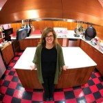woman standing in kitchen