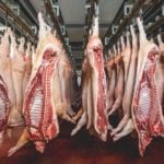 pork sides in storage