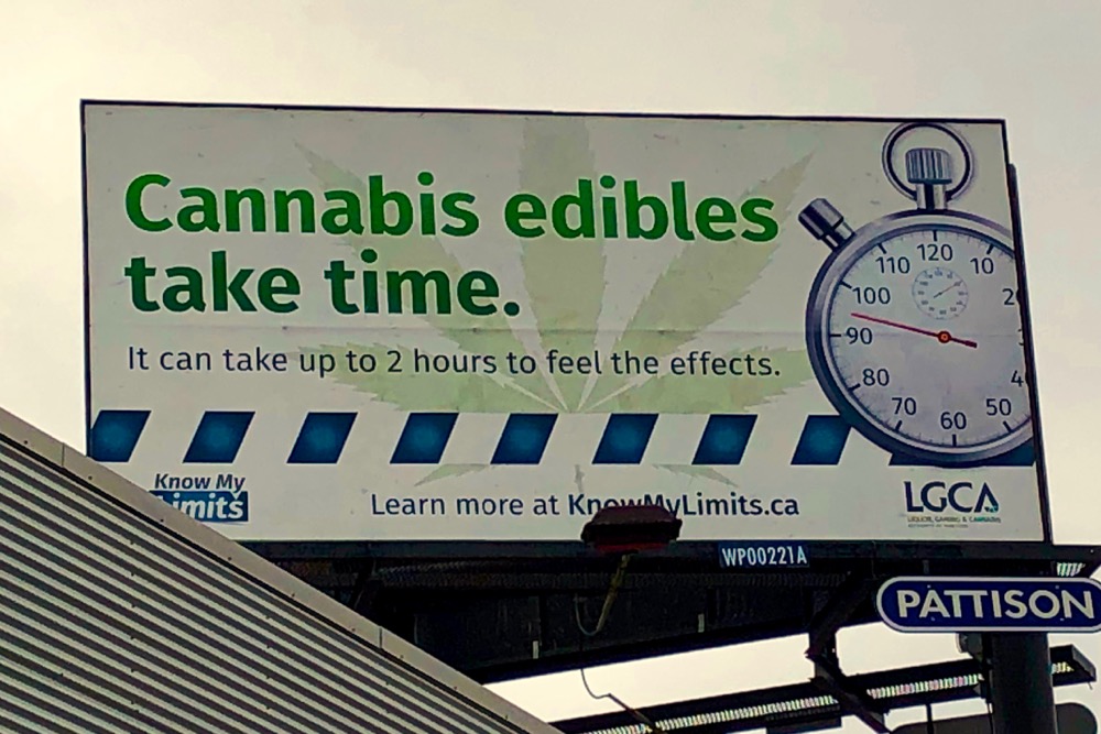 edibles billboard