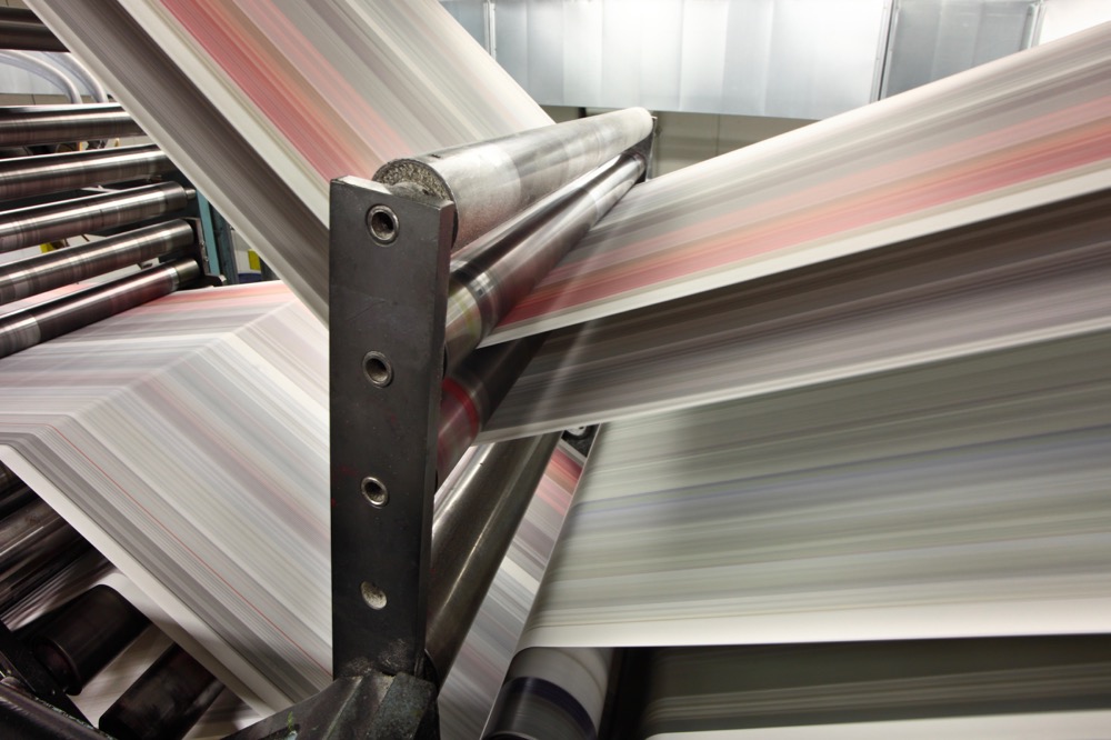 newspaper printing press