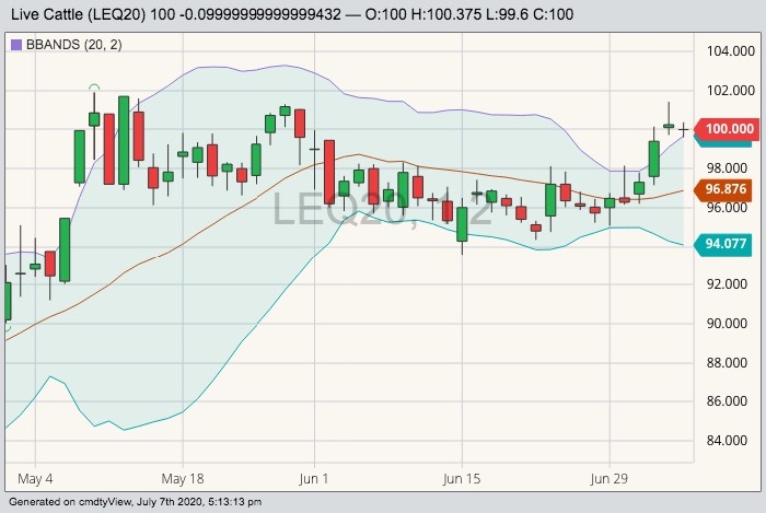 cme august live cattle