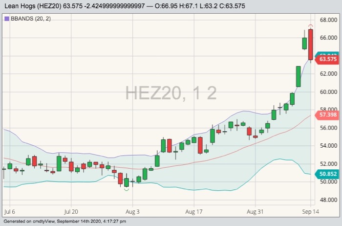 cme december lean hogs