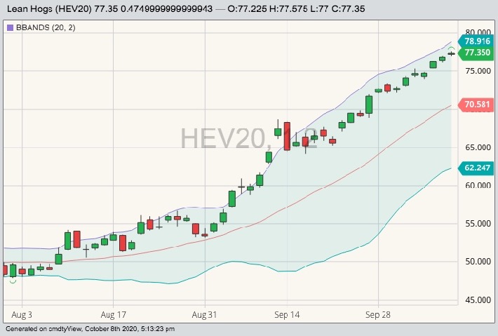 cme october hogs