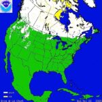 snow in north america