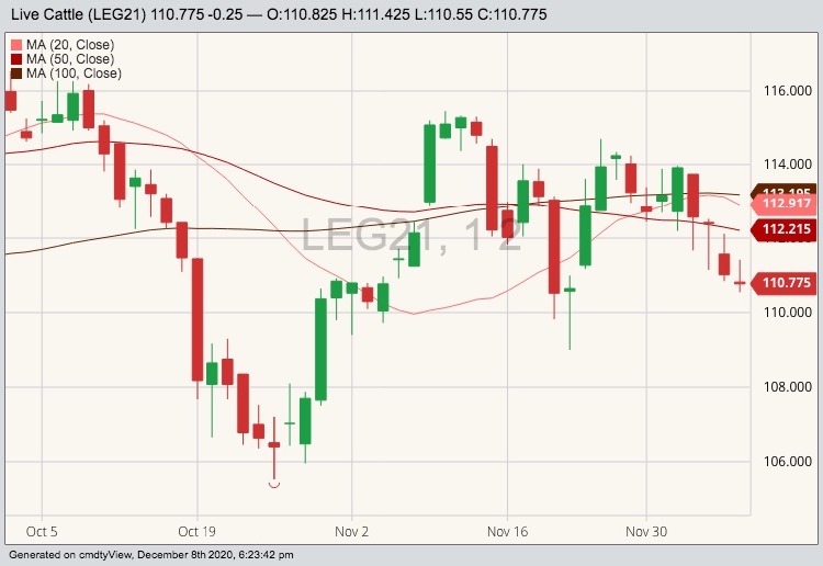 cme february live cattle