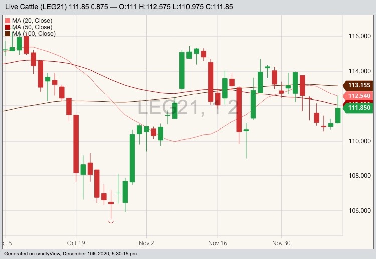 cme february live cattle