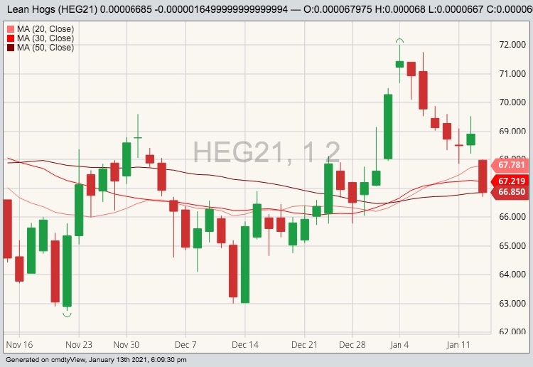 cme february hogs