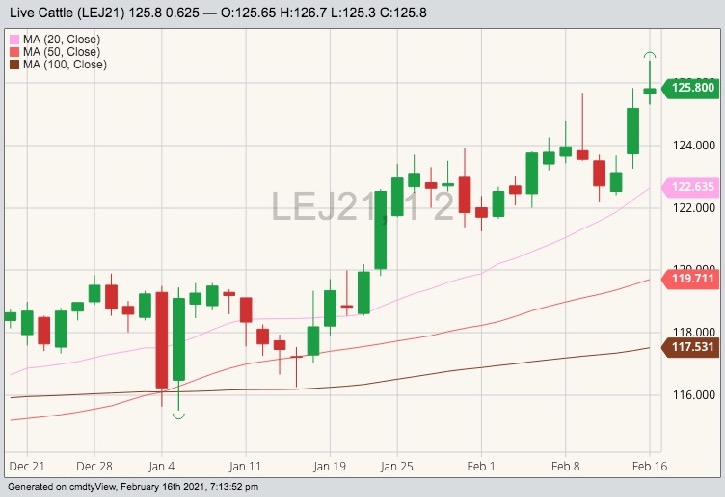 cme april live cattle