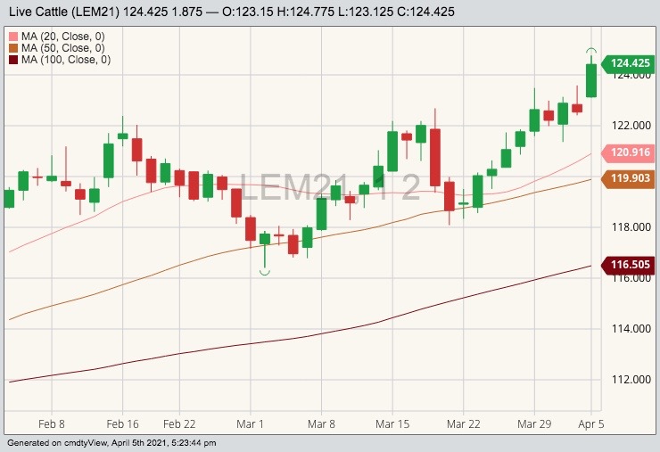 cme june live cattle