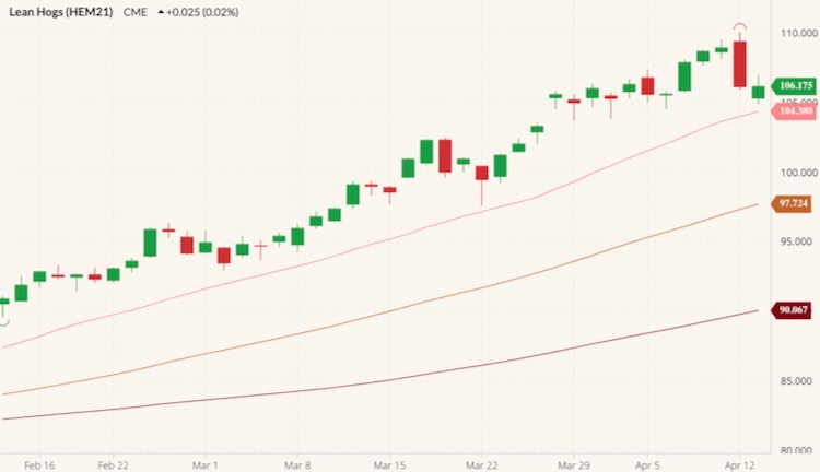 cme june lean hogs