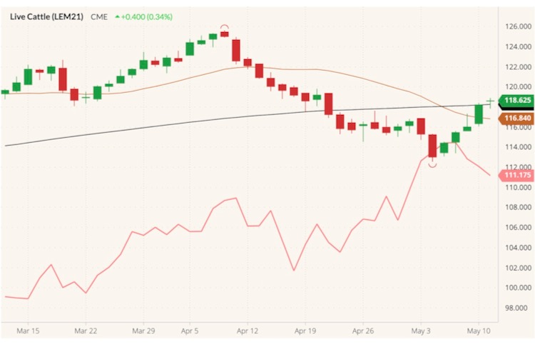 cme june live cattle