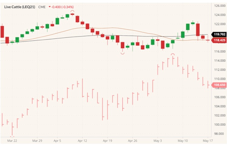 cme august live cattle