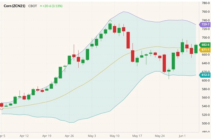 cbot july corn