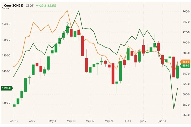 cbot july corn