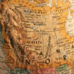canada on globe