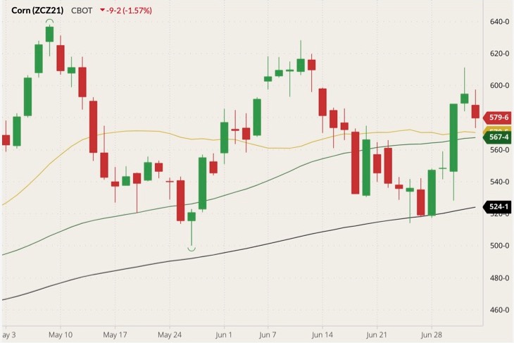 cbot december corn
