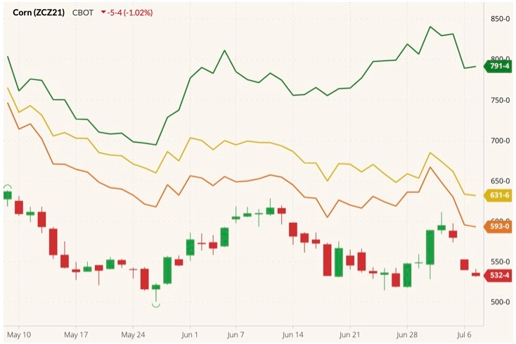 cbot december corn