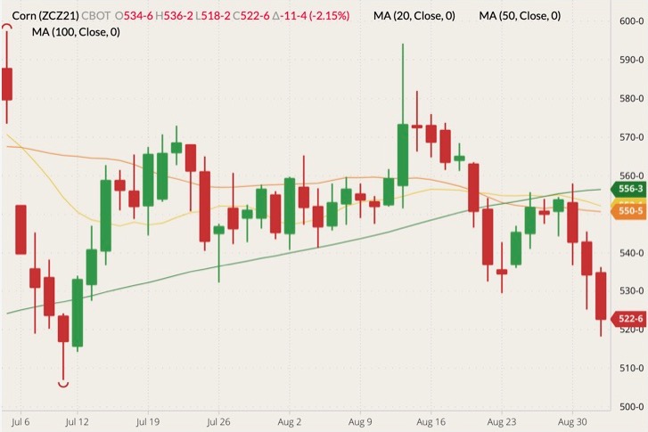 cbot december corn