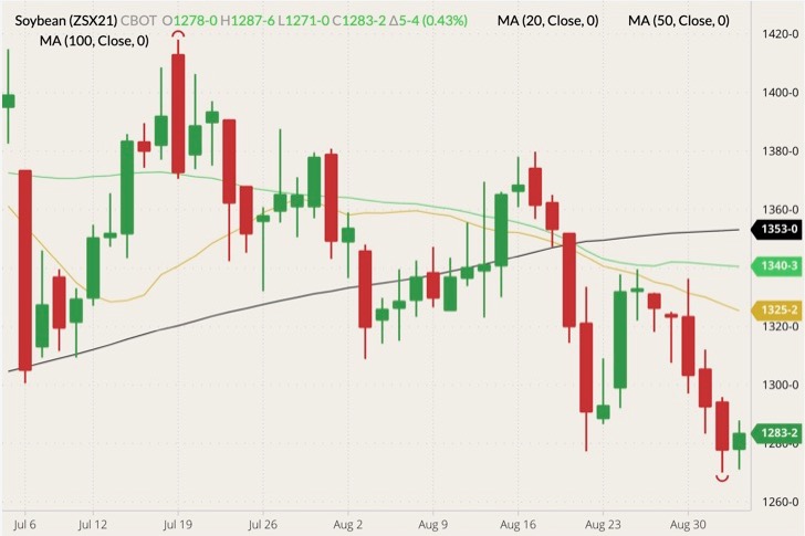 cbot november soybeans