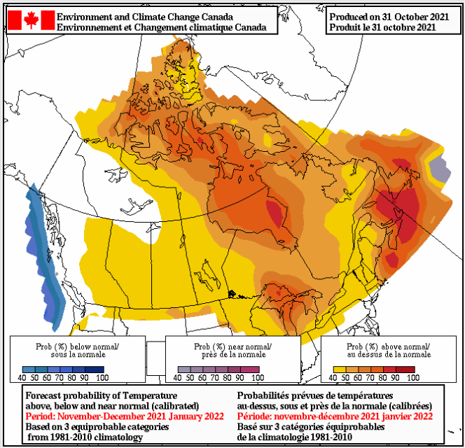 Warm Prairie weather forecast through January AGCanada AGCanada
