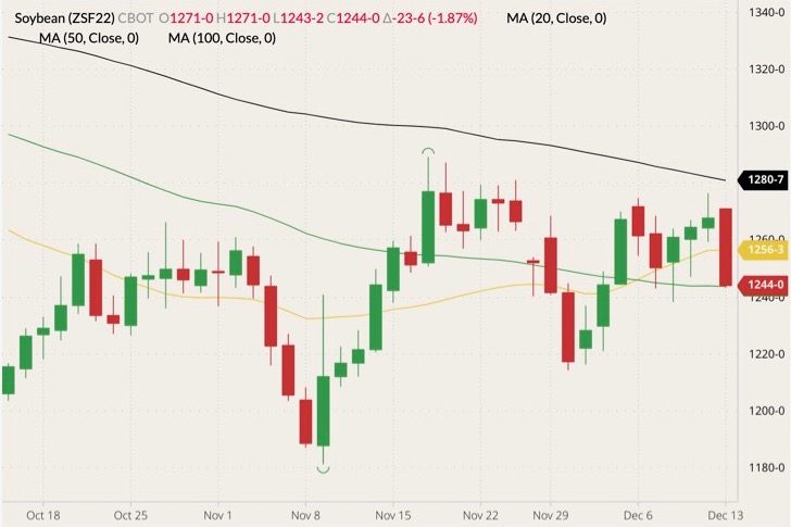 cbot january soybeans