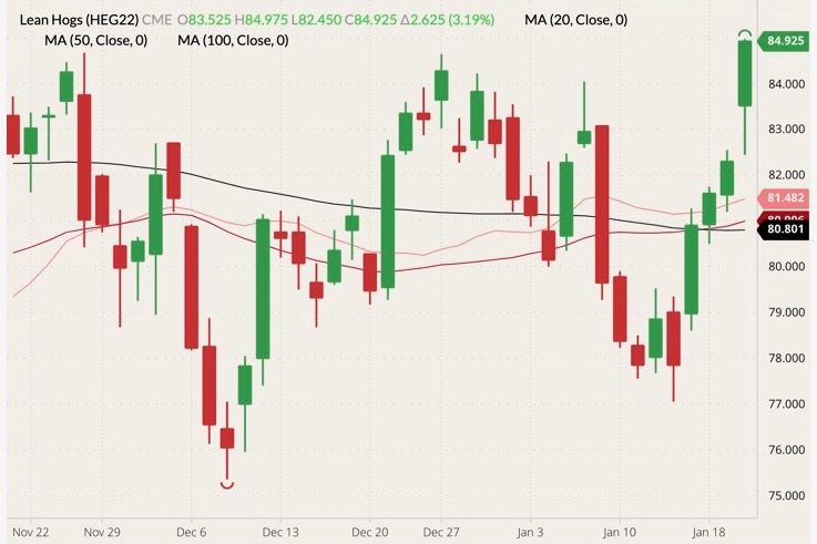 cme february lean hogs