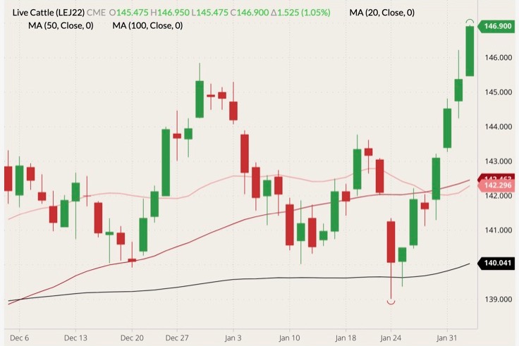 cme april live cattle