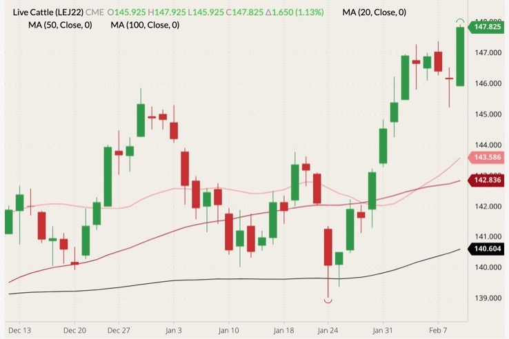 cme april live cattle