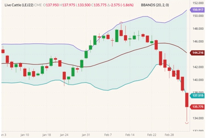 cme april live cattle