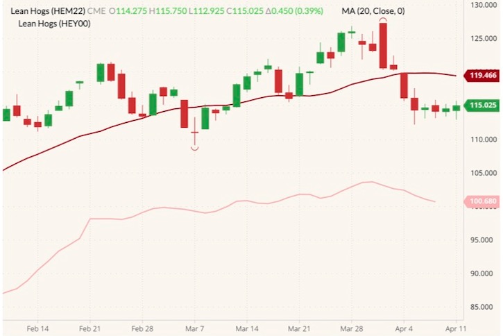 cme june lean hogs