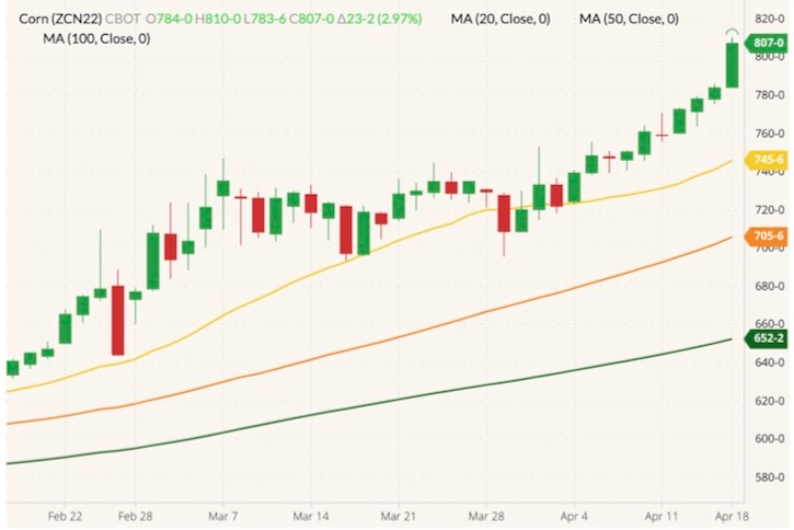 cbot july corn