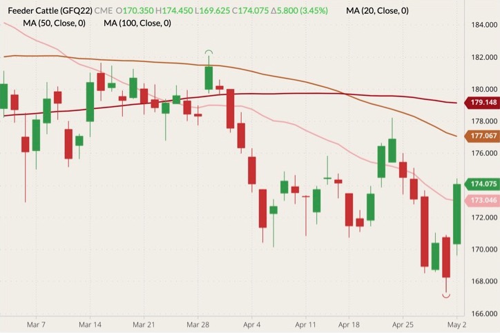 cme august feeder cattle