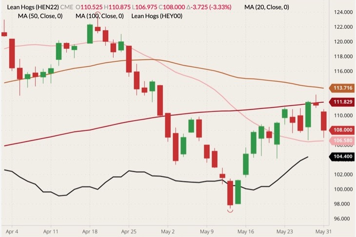 cme july lean hogs