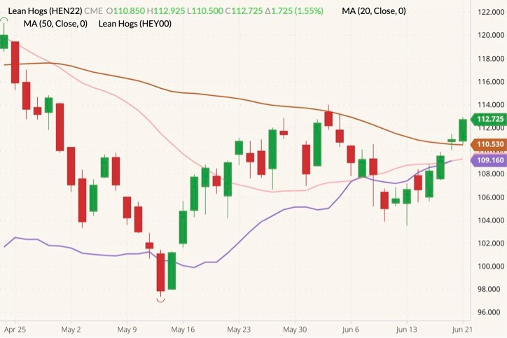 cme july lean hogs