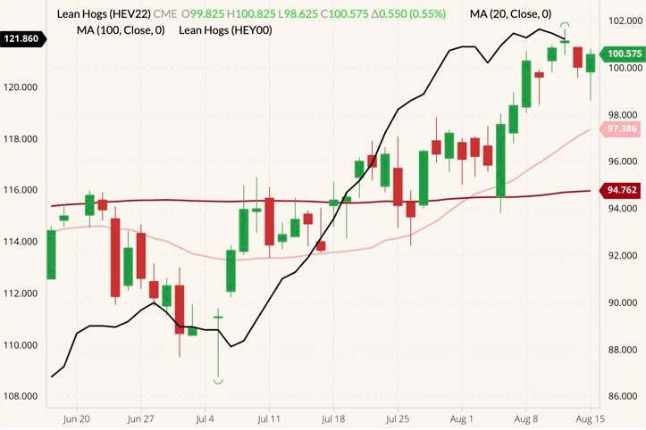 cme october lean hogs