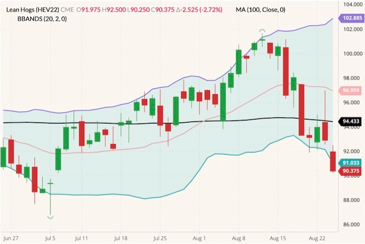 cme october lean hogs