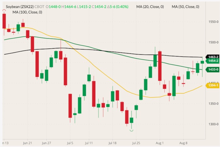 cbot november soybeans