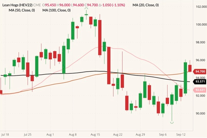 cme october lean hogs