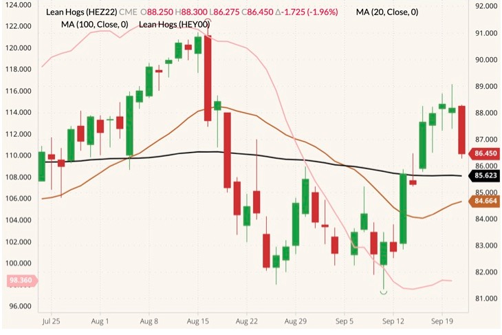 cme december lean hogs