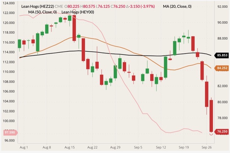 cme december lean hogs