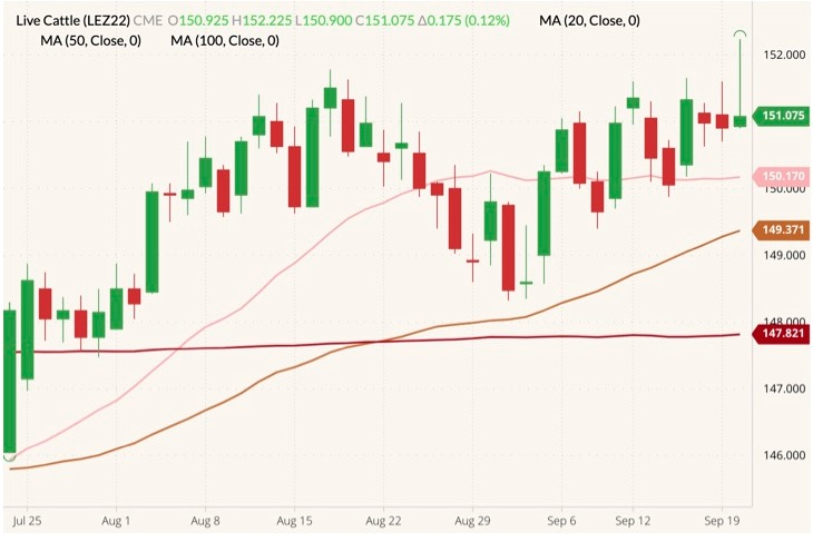cme december live cattle
