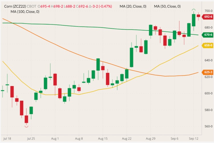cbot december corn