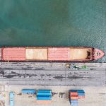 File photo of a docked grain vessel at a Black Sea port in Turkey.