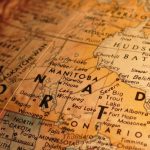 manitoba on globe