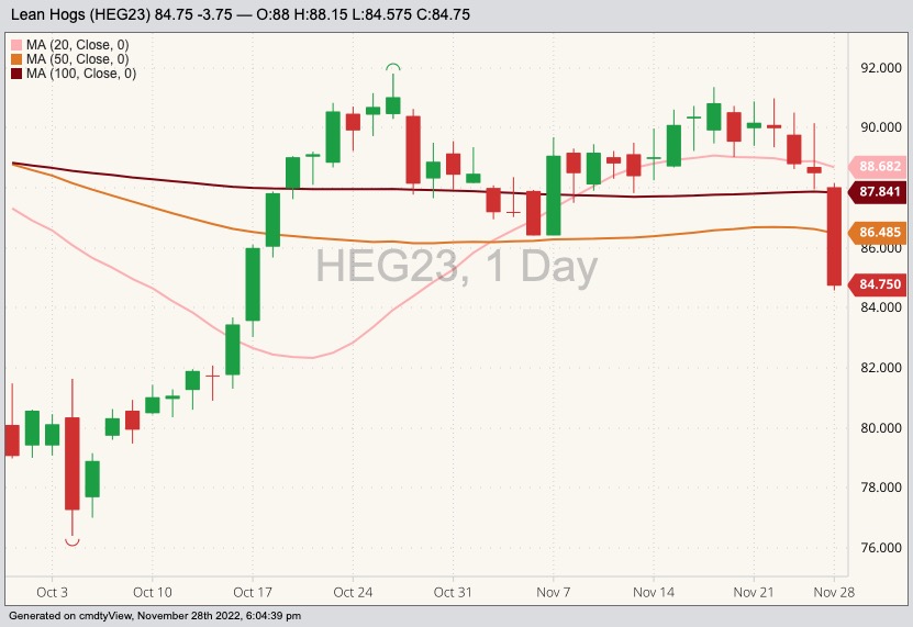 cme february lean hogs
