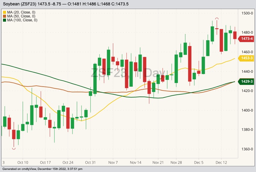 cbot january soybeans